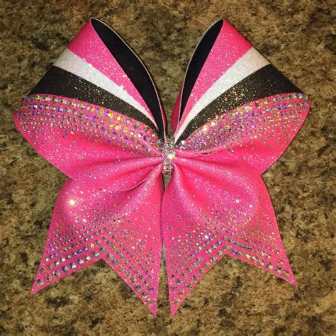 glitter cheer bows